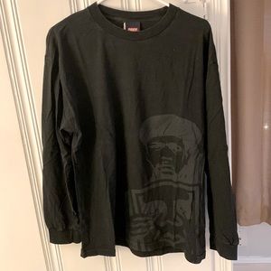 Obey long sleeve black shirt w/ graphic men size L